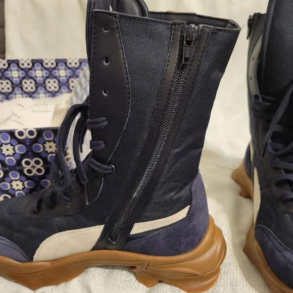 Puma palomo mens size 9 new Navy and Red High-Top Sneakers - Picture 6 of 11